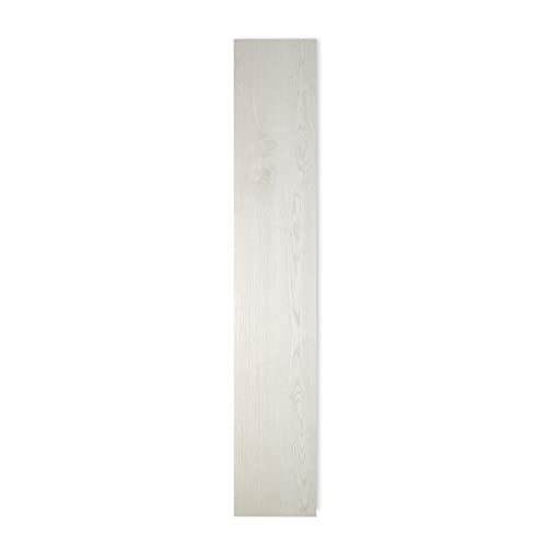 LUCiDA SURFACES Luxury Vinyl Flooring Tiles | Peel and Stick Floor Tile for DIY Installation | 12 Wood Look Planks | Cotton | BaseCore | 18 Sq. Feet