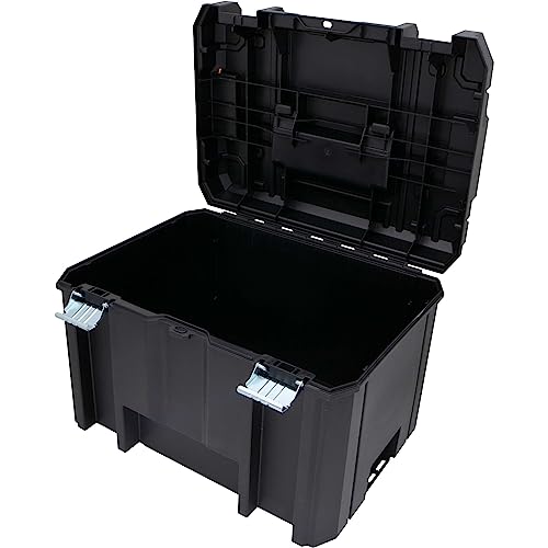 DEWALT TSTAK Tool Box, Extra Large Design, Removable Tray for Easy Access to Tools, Water and Debris Resistant (DWST17806)