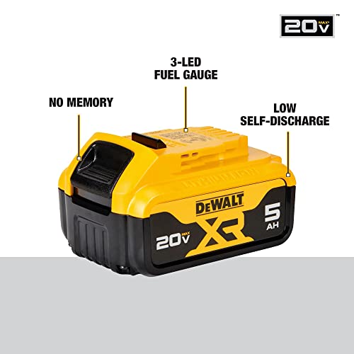 DEWALT 20V MAX XR Battery, Lithium Ion, 5.0Ah (DCB205)