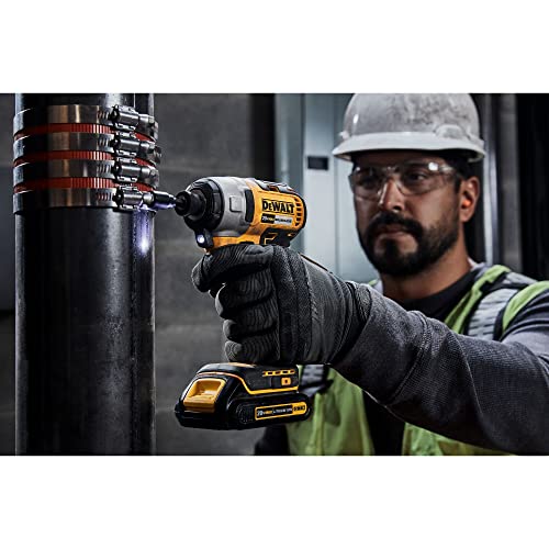 DEWALT 20V MAX Cordless Impact Driver Kit, Brushless, 1/4" Hex Chuck, 2 Batteries and Charger (DCF787C2)