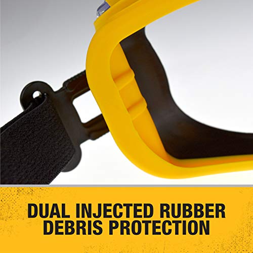 DEWALT DPG82-11C Concealer Clear Anti-Fog Dual Mold Safety Goggle, Clear Lens, 1 Pair