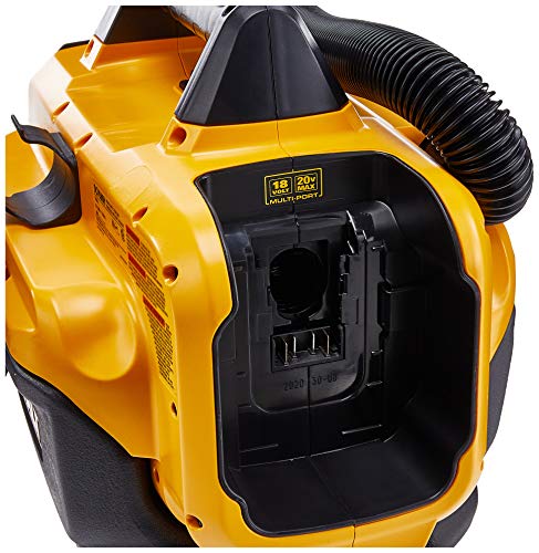 DEWALT 20V MAX Cordless Wet-Dry Vacuum, Tool Only (DCV580H),Black, Yellow, 17.10 Inch x 12.80 Inch x 12.30 Inch