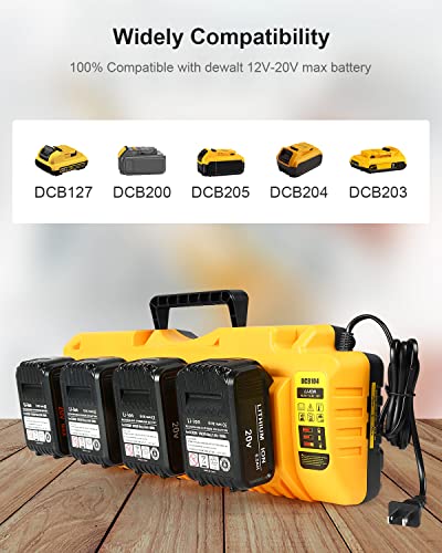 Replacement for Dewalt 12v 20v Max Multi Battery Charger Station DCB104