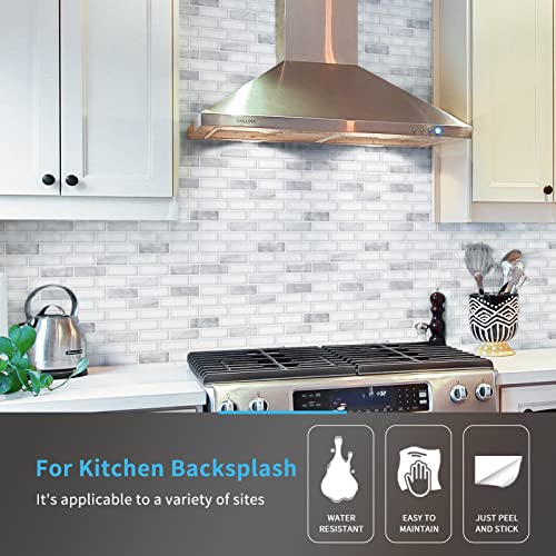 Art3d 10-Piece Peel and Stick Backsplash Tile, 12" X 12" Self-Adhesive Tile Sticker (10 Tiles)